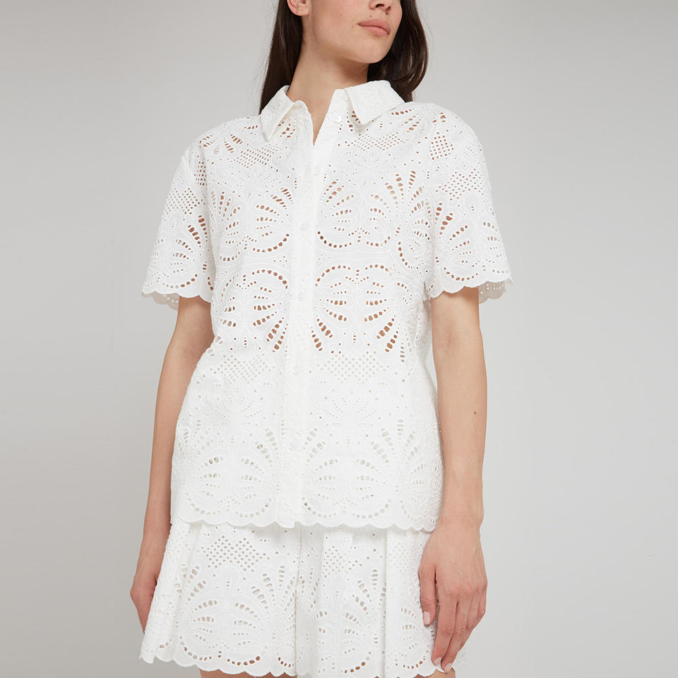 Camicia in tessuto bianca