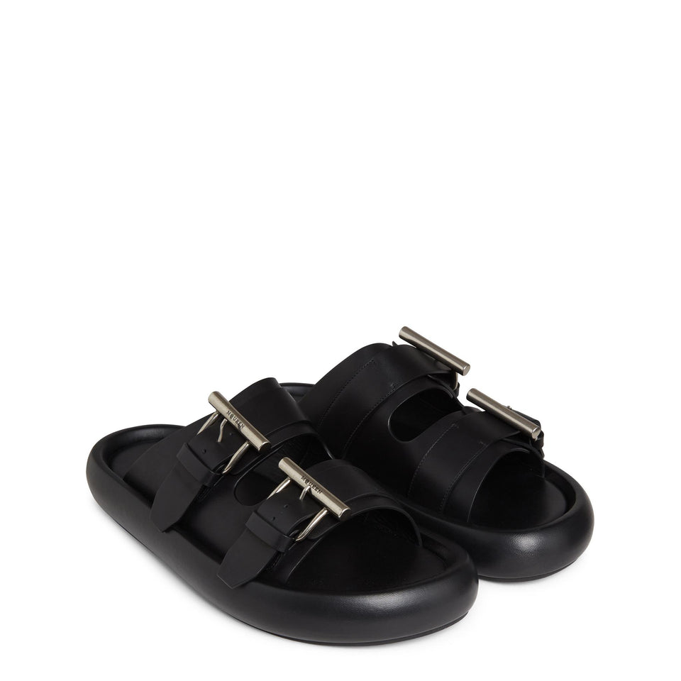 Sandali in pelle neri 809960 WIACT1064 ALEXANDER MCQUEEN