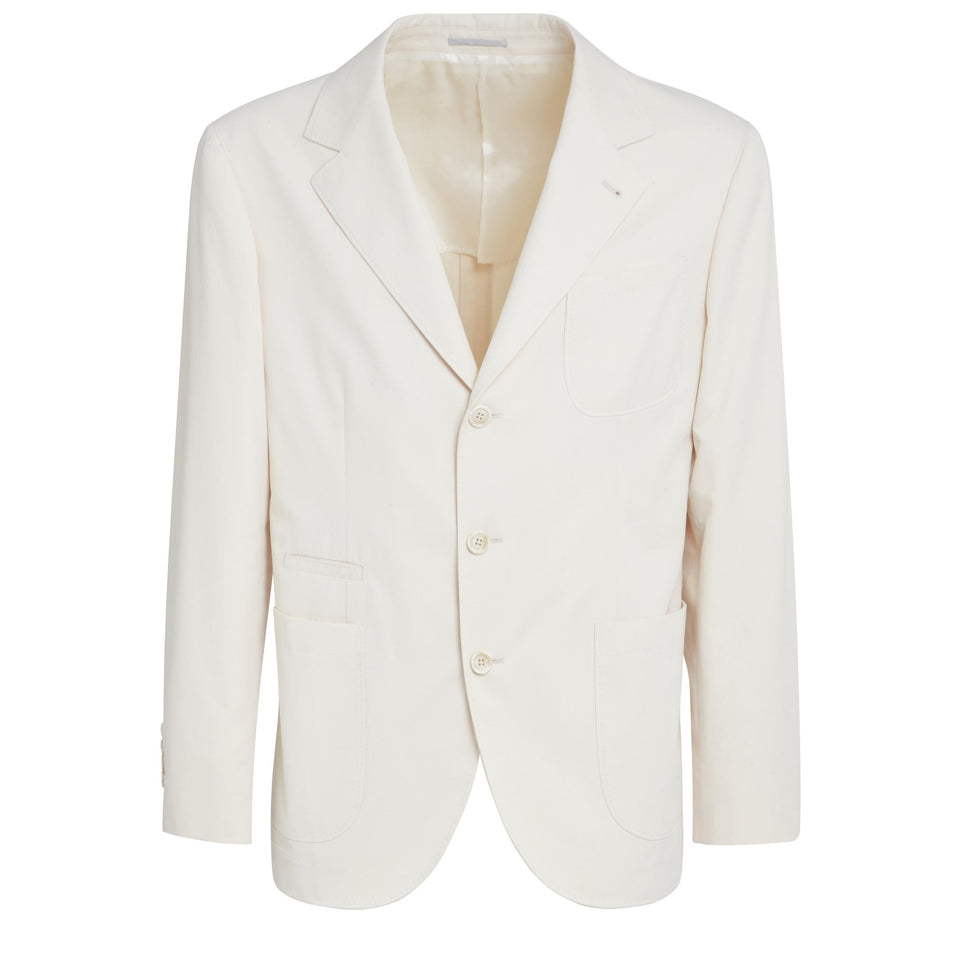 Giacca in cotone beige