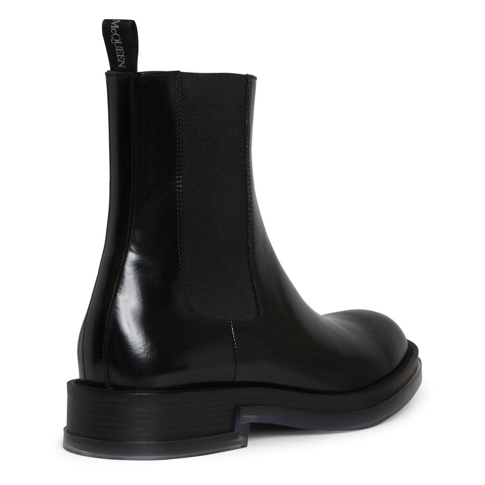 Stivaletto in pelle nero 794479 WIFW21256 ALEXANDER MCQUEEN