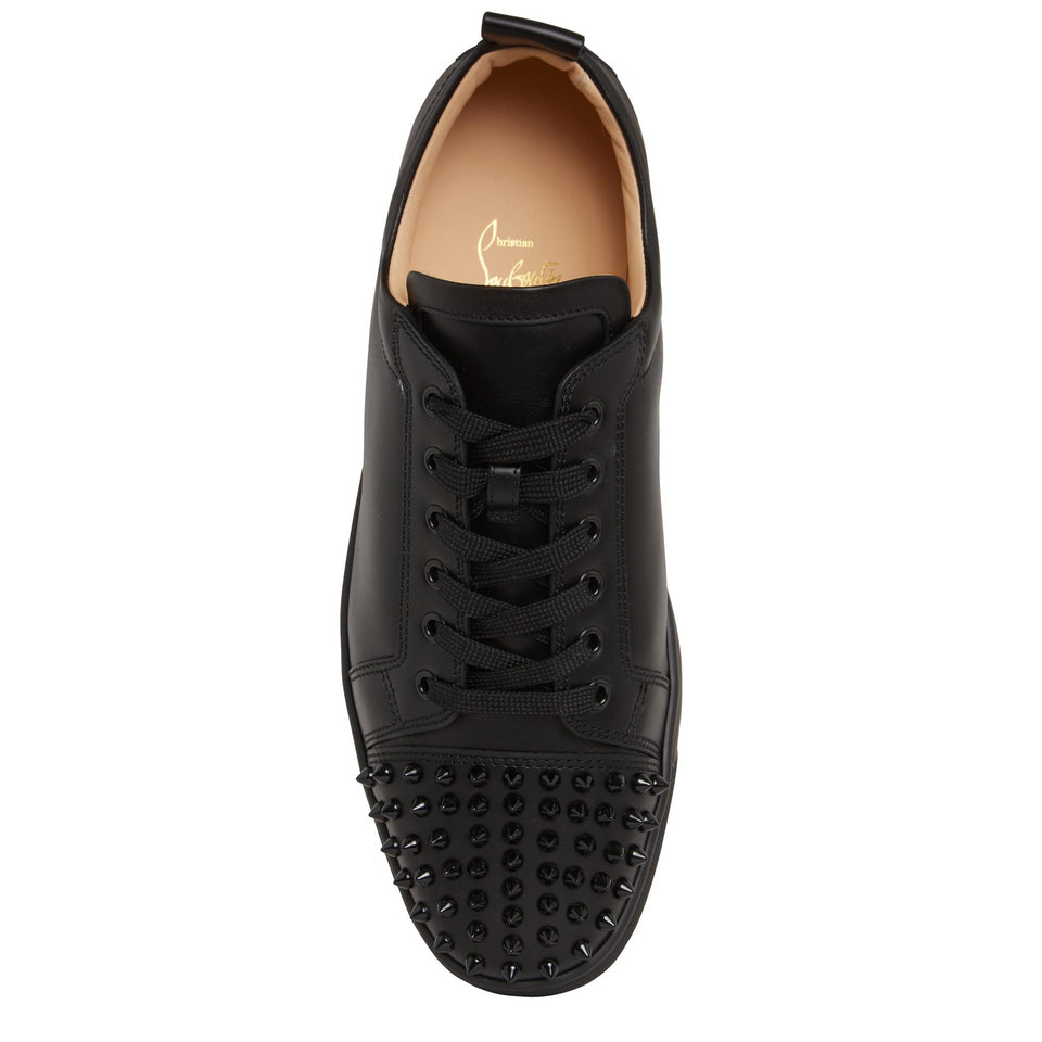 Sneakers "Louis Junior Spikes" in pelle nere 3240422 CM53 CHRISTIAN LOUBOUTIN
