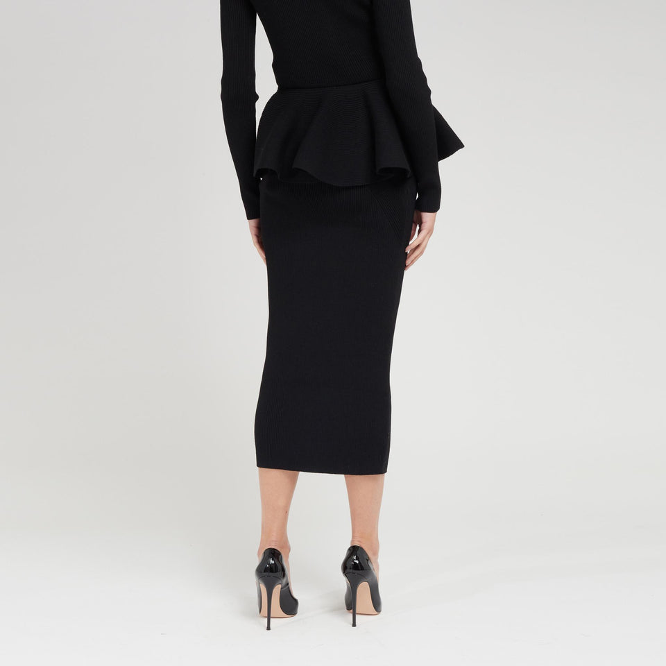 Gonna a tubino in tessuto nera