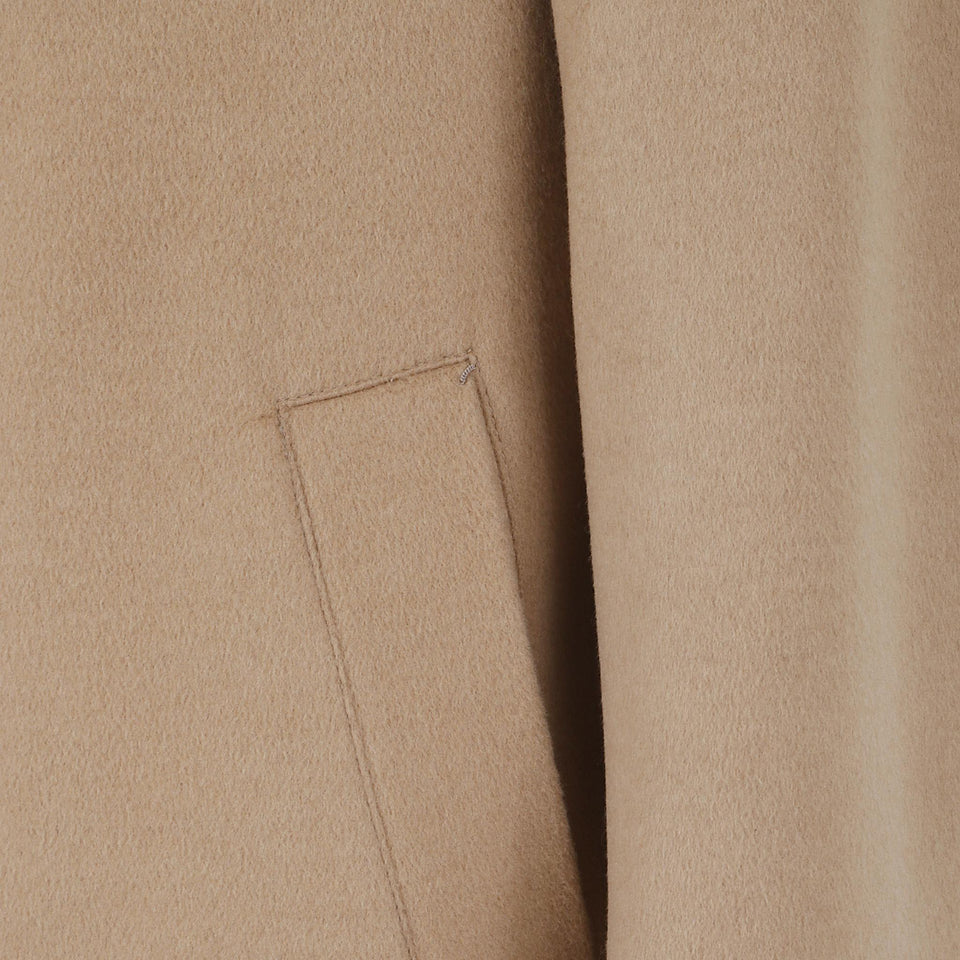 Cappotto doppio petto in cashmere beige FW25C61L700 CAM BRETT JOHNSON