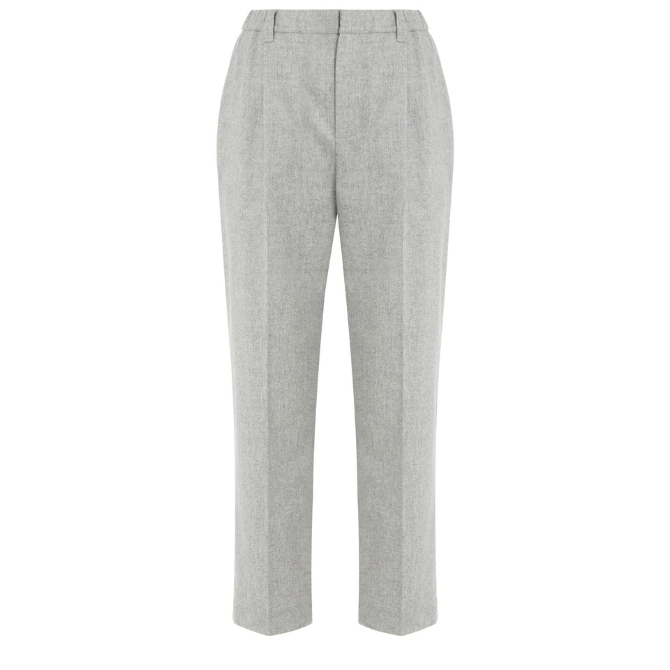 Pantalone in lana grigio