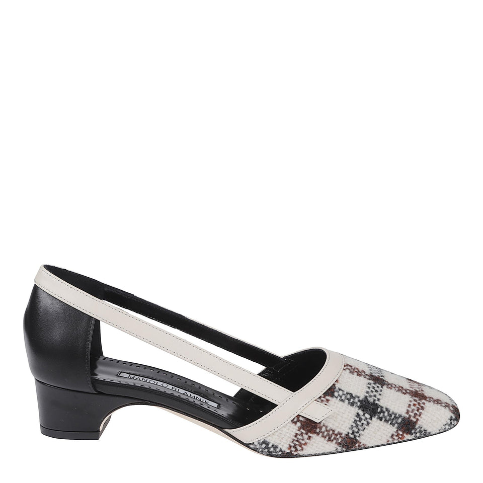 Decolletè "Varro" 30 in tessuto multicolor 325-3043 YWDCBL MANOLO BLAHNIK