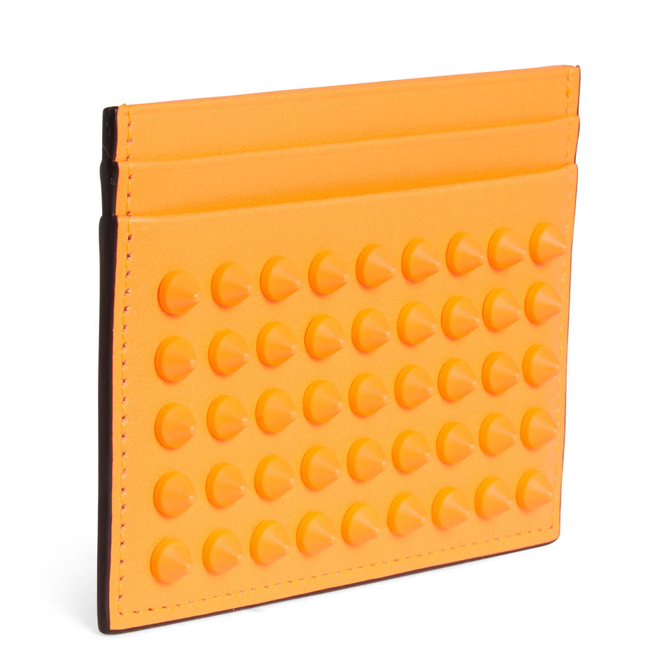 Porta carte ''Kios'' in pelle arancione