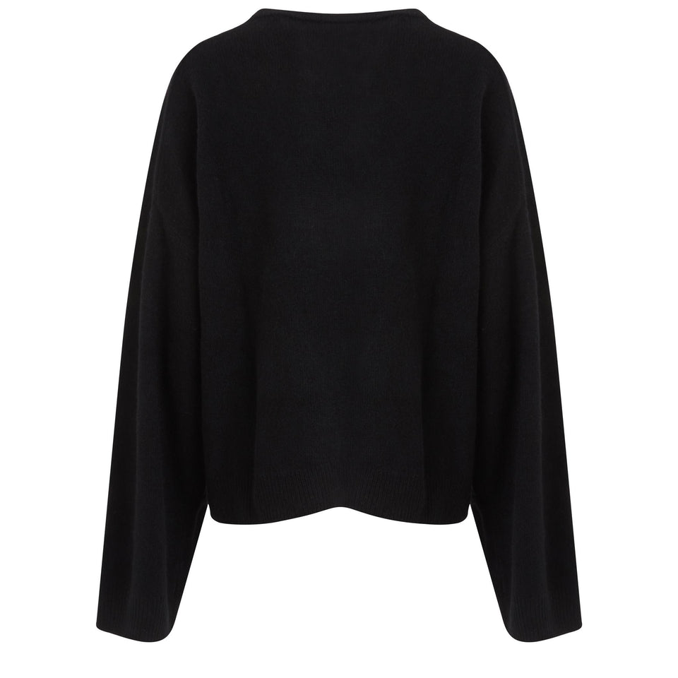 "Ropo" sweater in black wool
