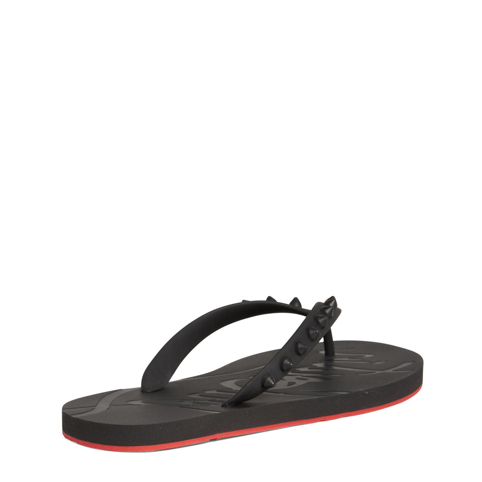 Infradito ''Loubi Flip'' in plastica nero 1210655 BK01 CHRISTIAN LOUBOUTIN