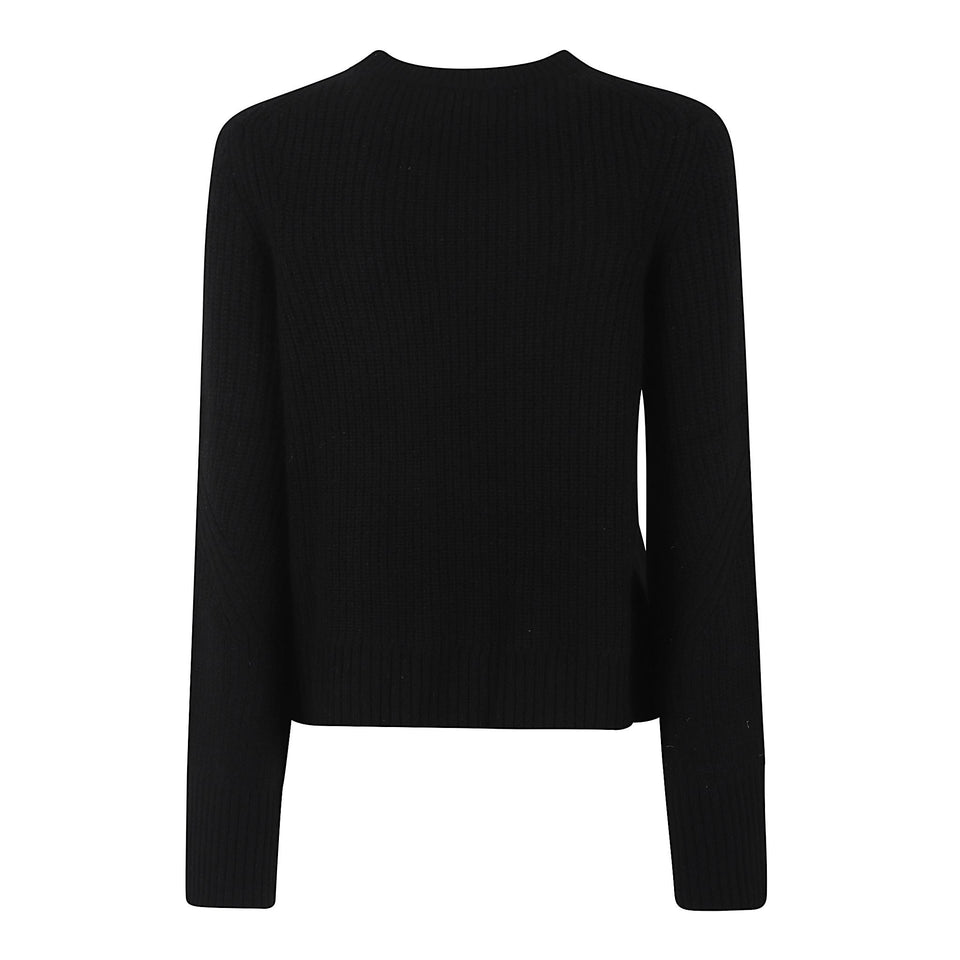 Maglia "Alfie" in cashmere nera ALFIE BLACK LOULOU STUDIO