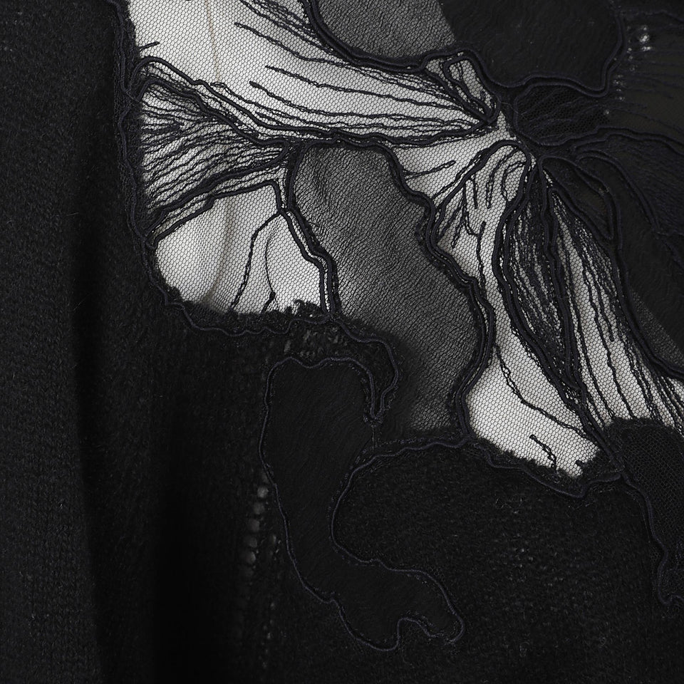 Maglia in cashmere nera D475M333 APPYU95708 ERMANNO SCERVINO