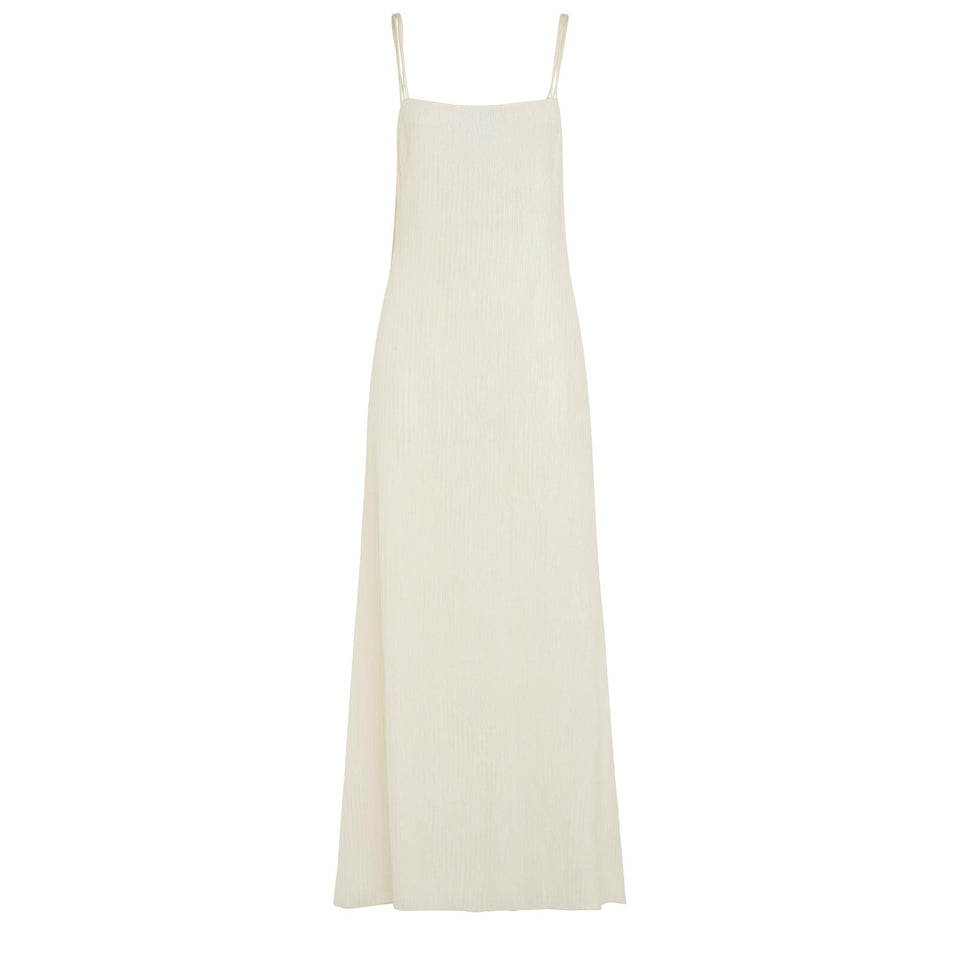 "Avebury" dress in ivory silk