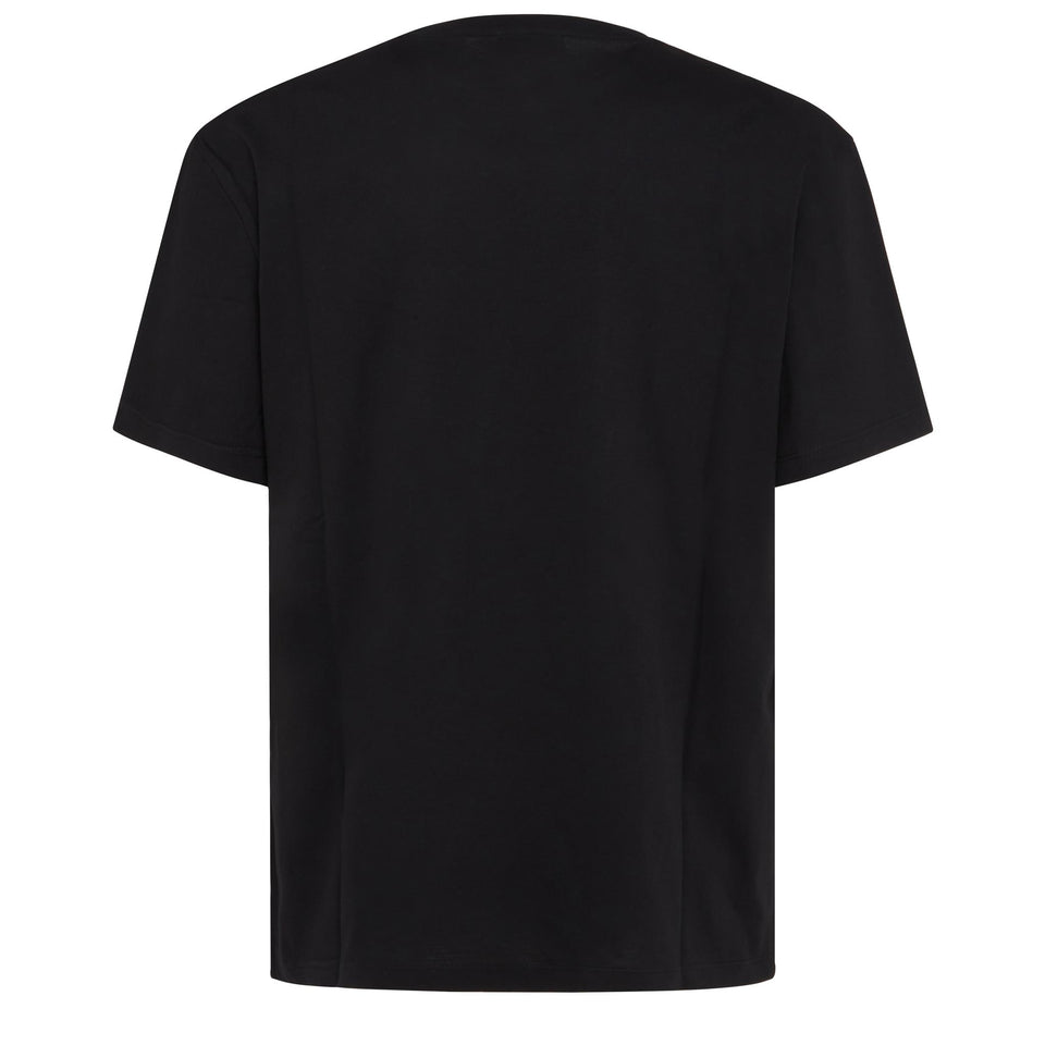 Black cotton T-shirt