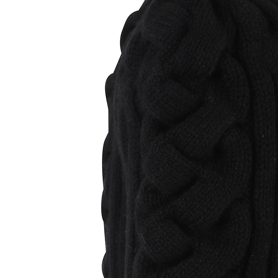 Cardigan in lana nero 848812 Q1BE11000 ALEXANDER MCQUEEN