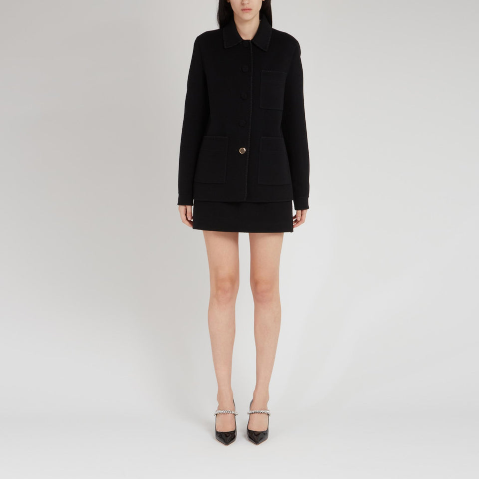Chore jacket "Ulu" in cashmere nera