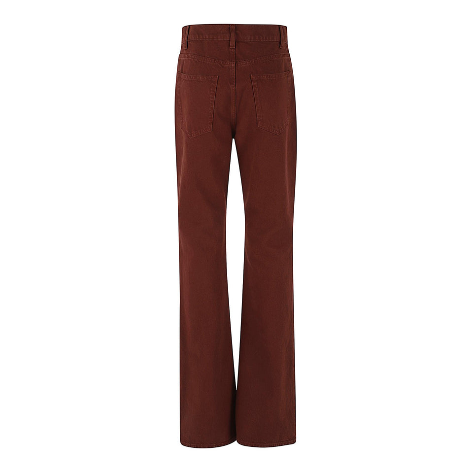 Jeans in denim rosso 1252033 T130BTS GABRIELA HEARST