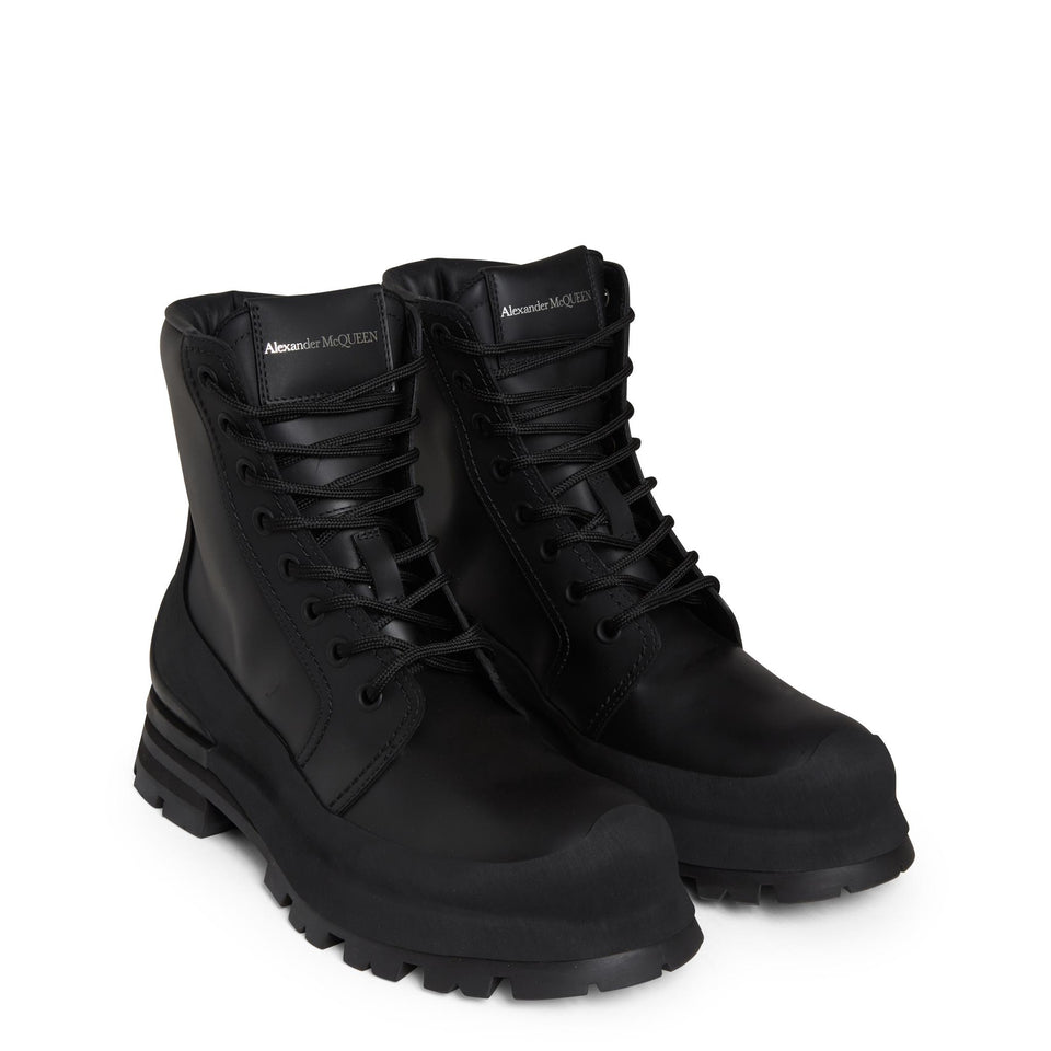 Stivaletto ''Wander'' in pelle nero 777808 WIEQ11000 ALEXANDER MCQUEEN