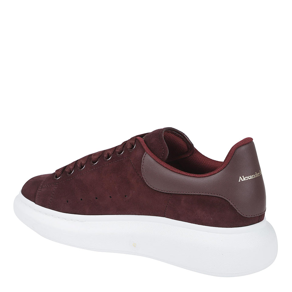 Sneakers oversize in suede bordeaux 553680 WIAJH6030 ALEXANDER MCQUEEN