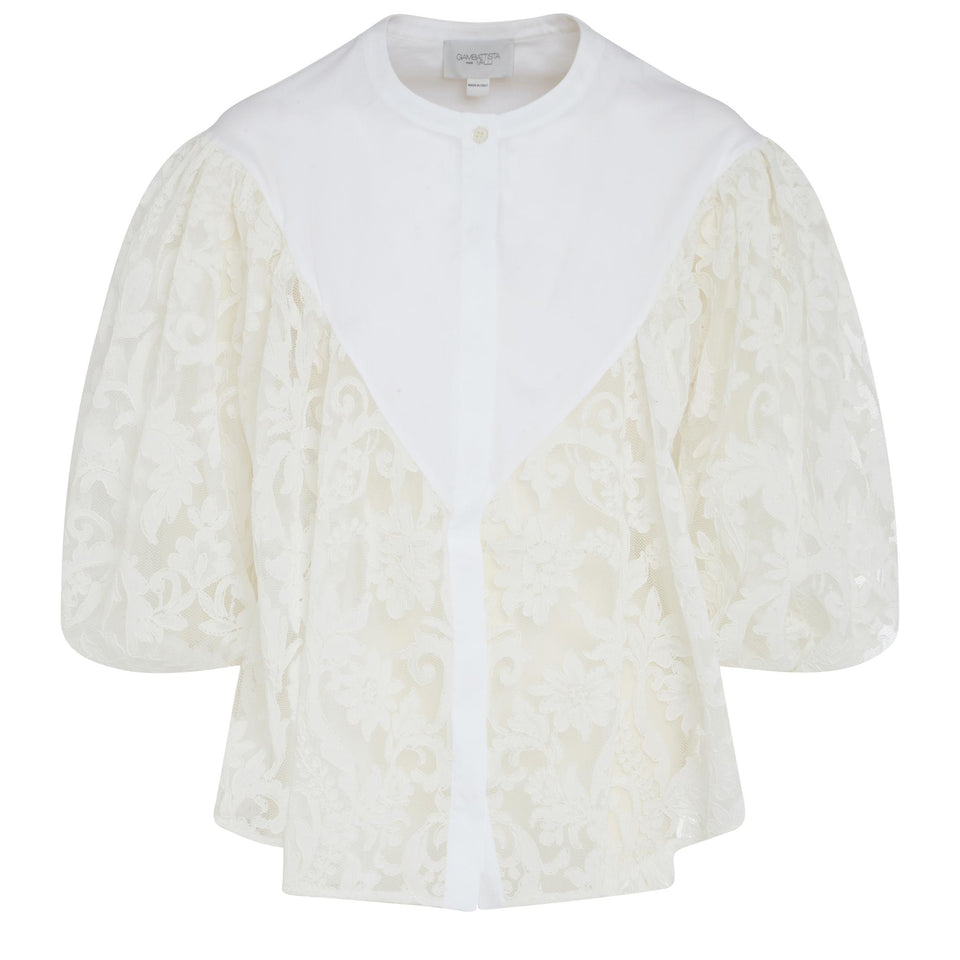 Camicia in tessuto bianca