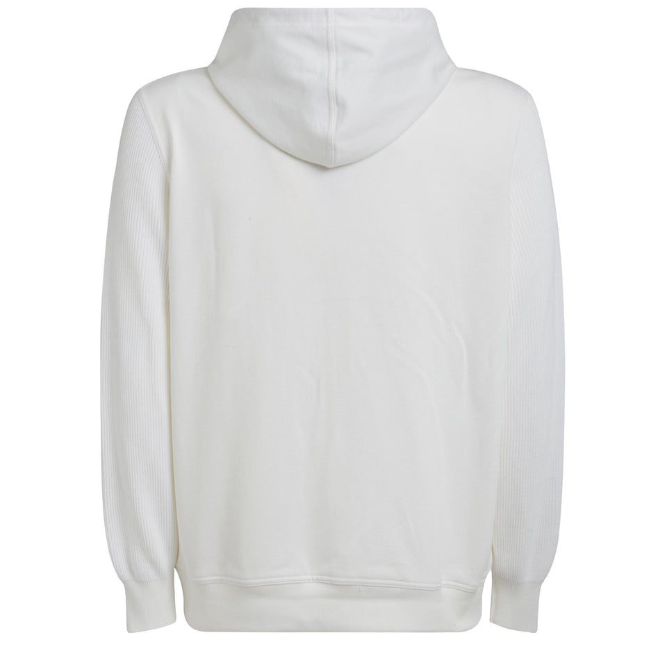 White cotton sweatshirt