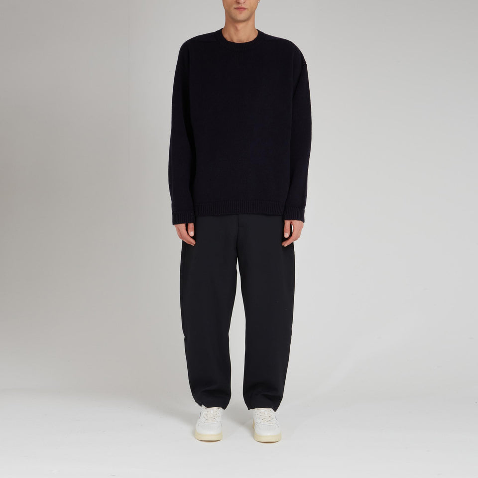 Maglione in lana blu