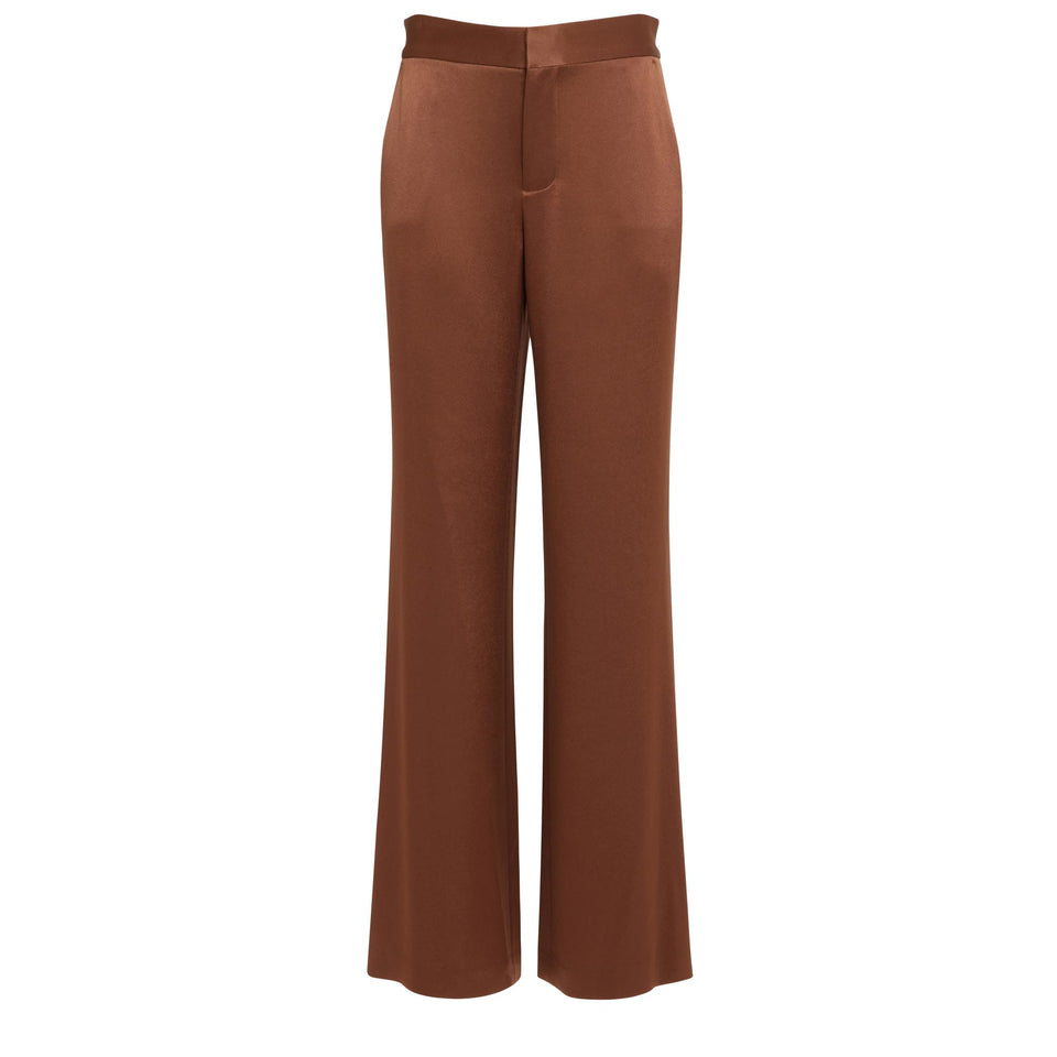 Brown fabric trousers