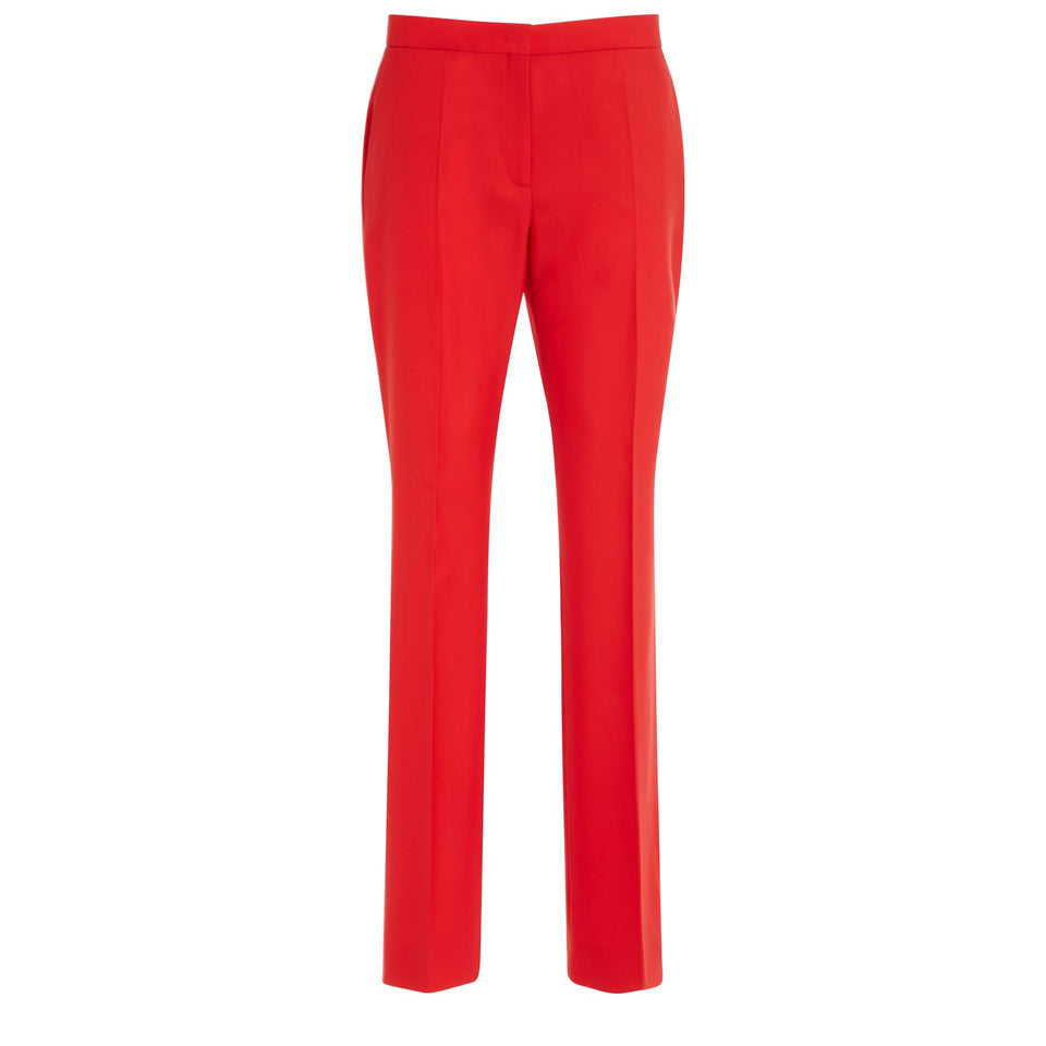 Pantalone in lana rosso