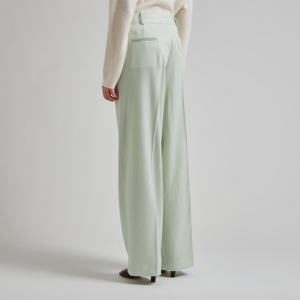 Pantalone in lana verde