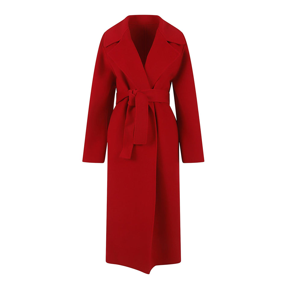 Cappotto in lana rosso 0614 51590112 ALBERTA FERRETTI