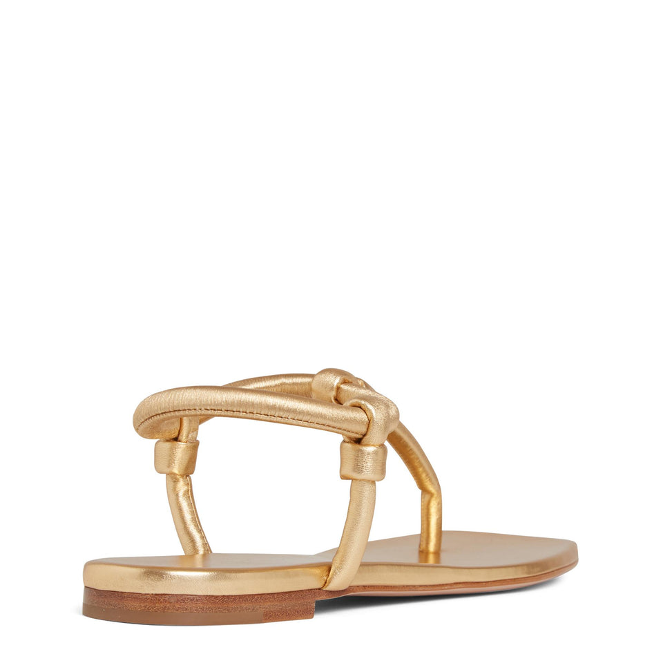 Sandali in nappa oro G32395 05CUONPSMEKO GIANVITO ROSSI