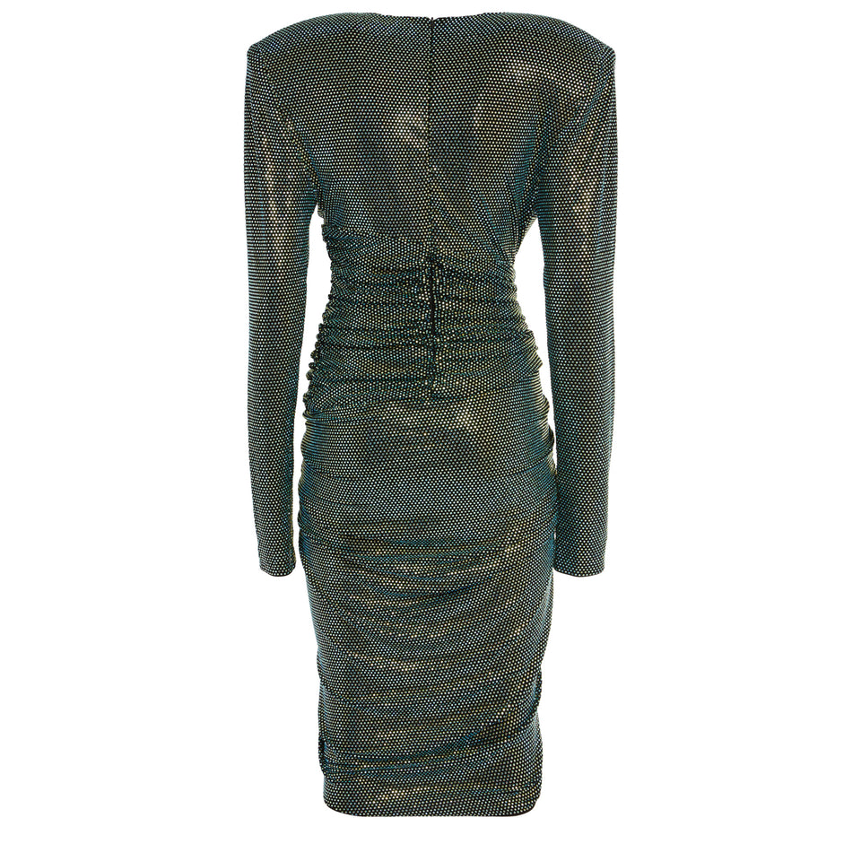 Green viscose dress