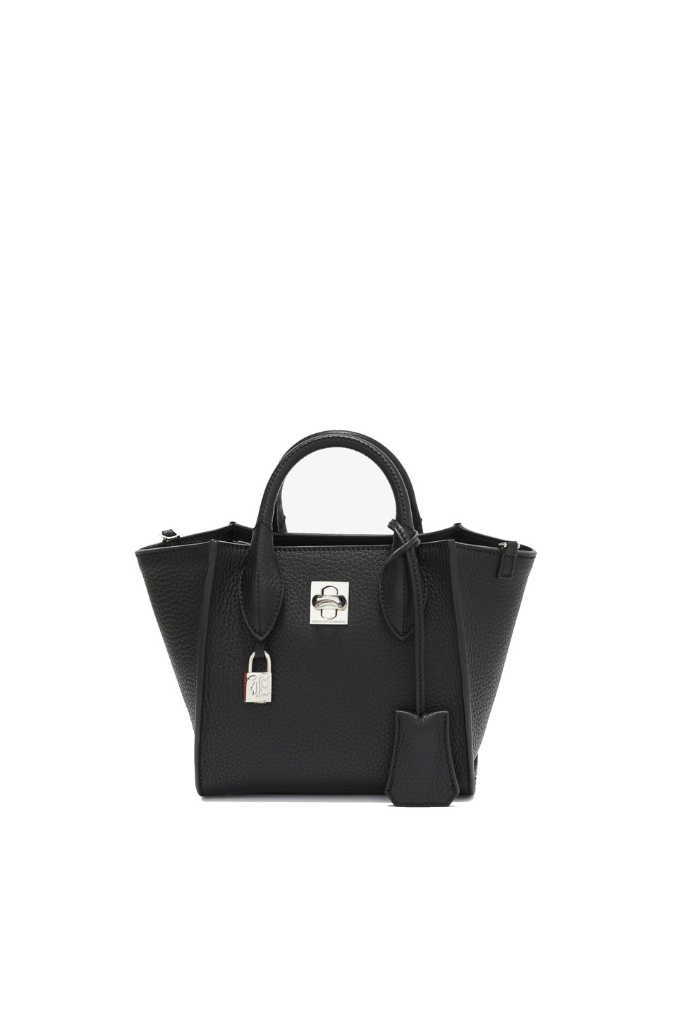 Black leather bag