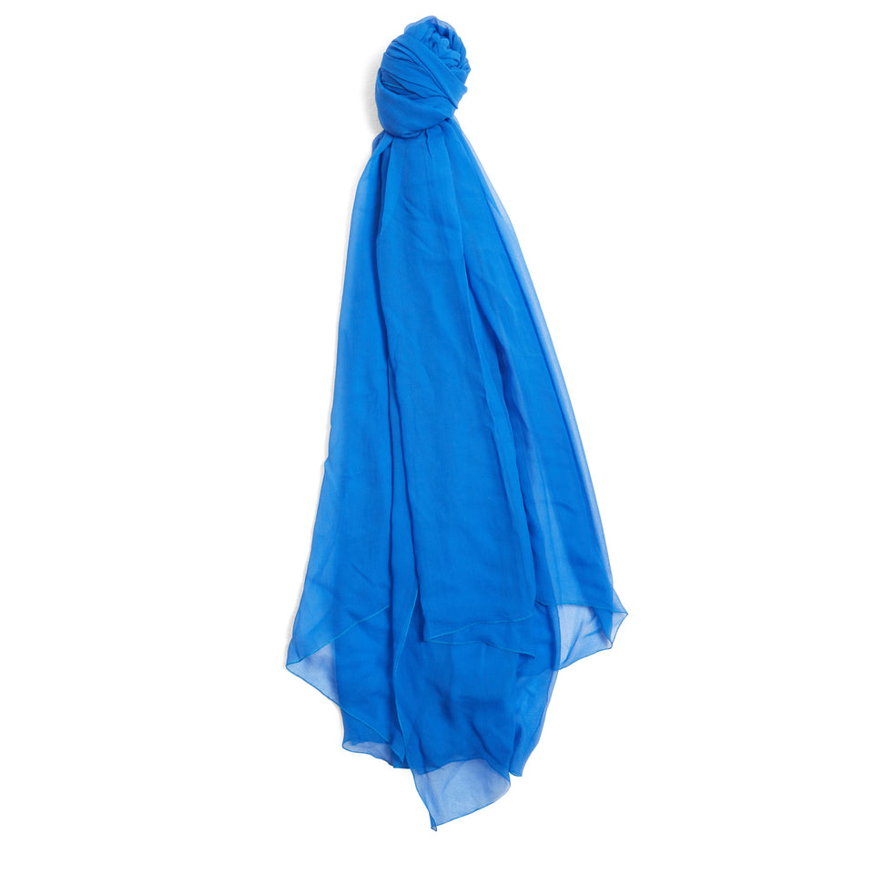 Foulard in seta blu