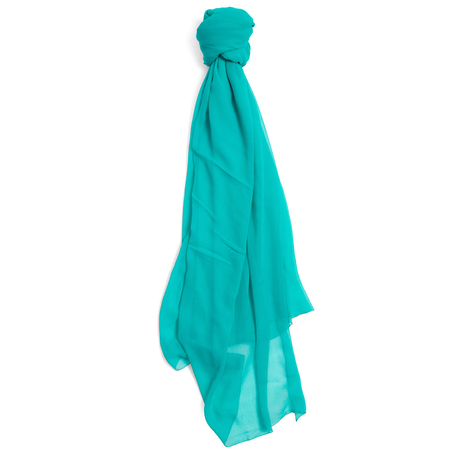 Foulard in seta verde