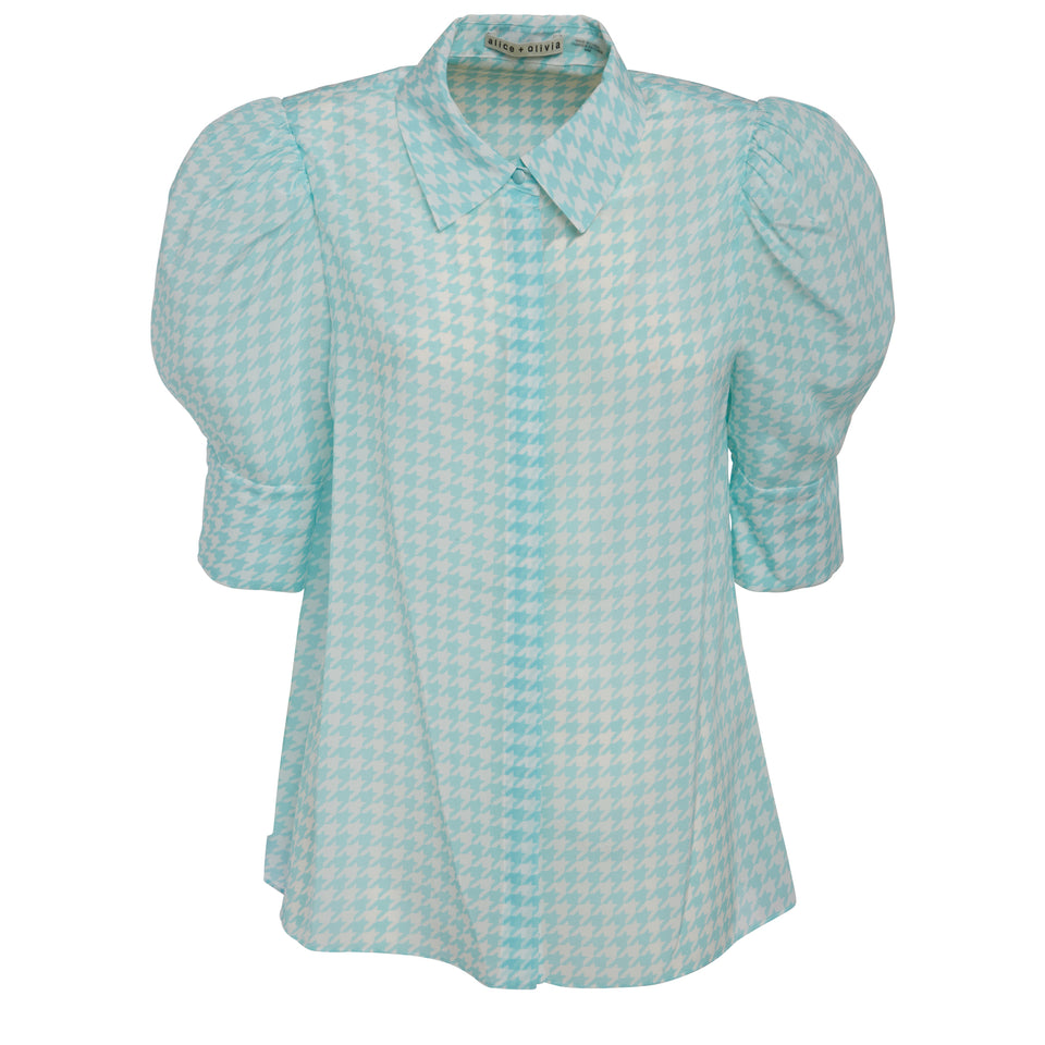 Camicia in tessuto azzurra