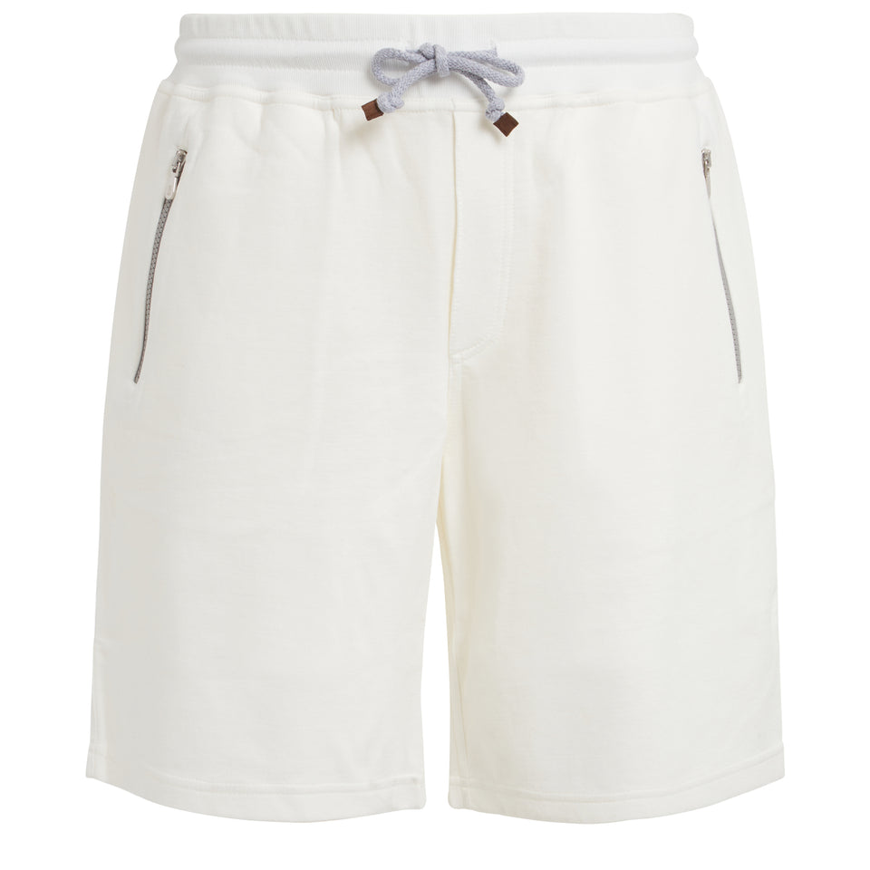 Shorts in cotone bianchi