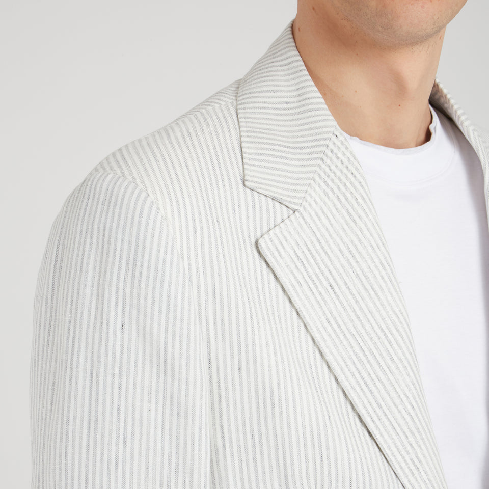 Gray linen jacket
