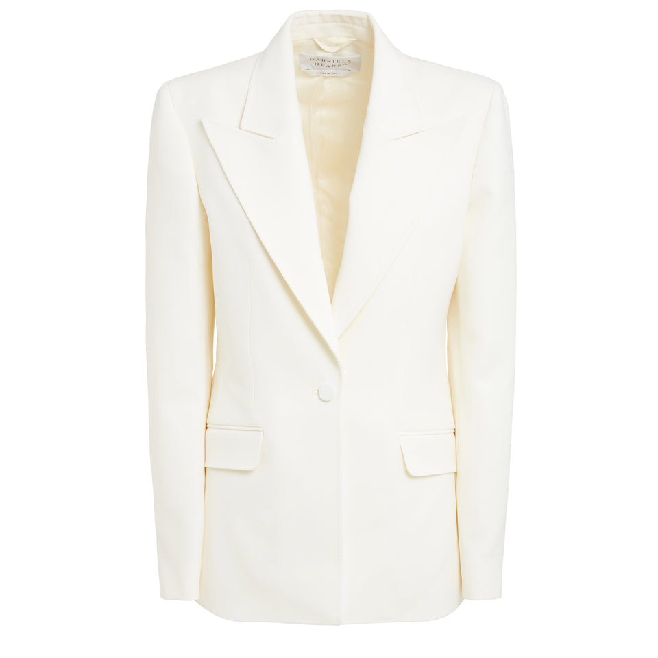 White wool ''Leiva'' blazer