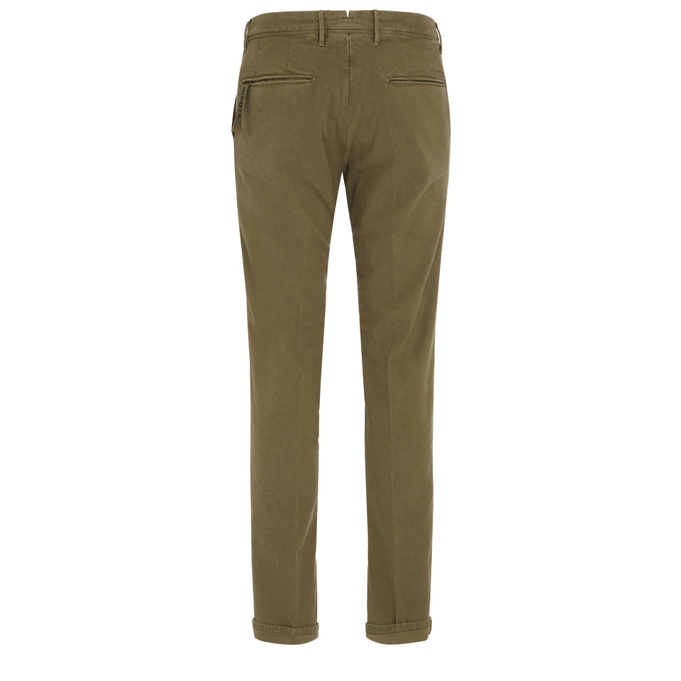 Pantalone in canvas verde