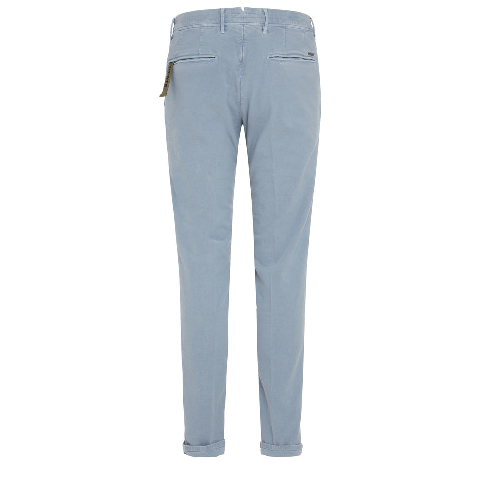 Pantalone in canvas azzurro