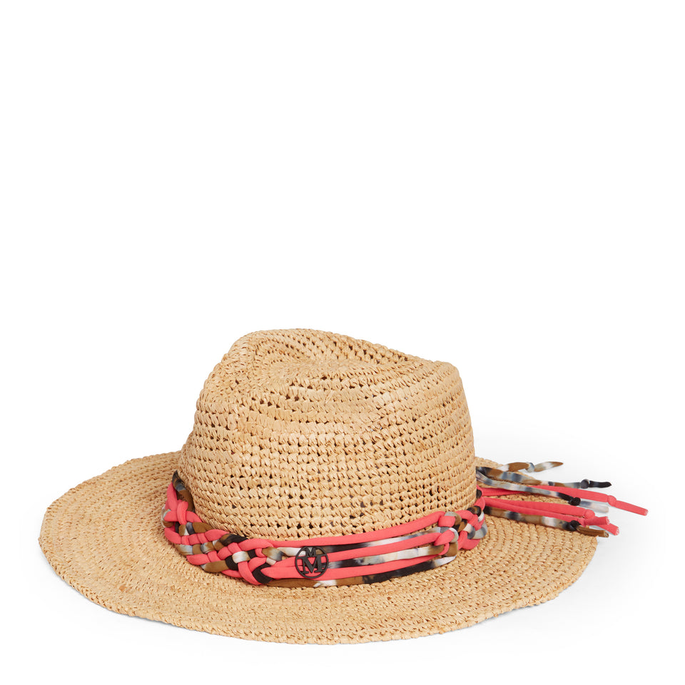 Brown straw hat