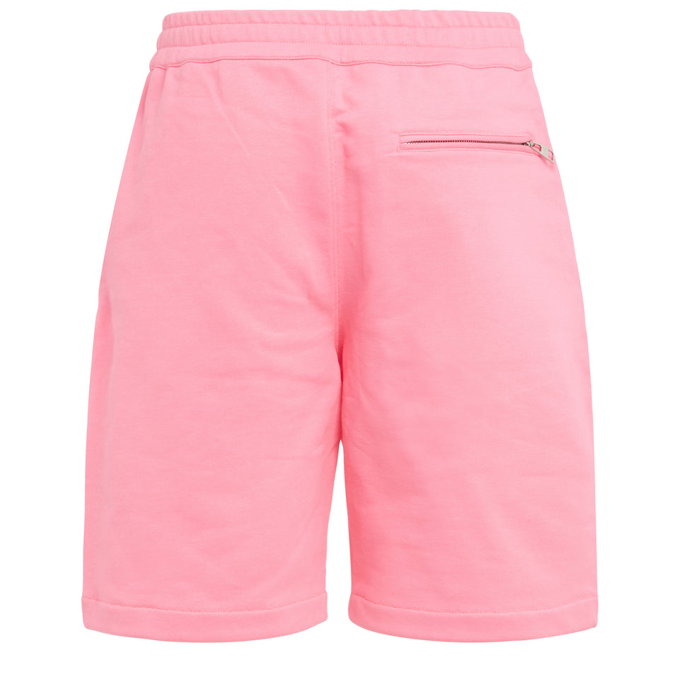 Shorts in cotone rosa