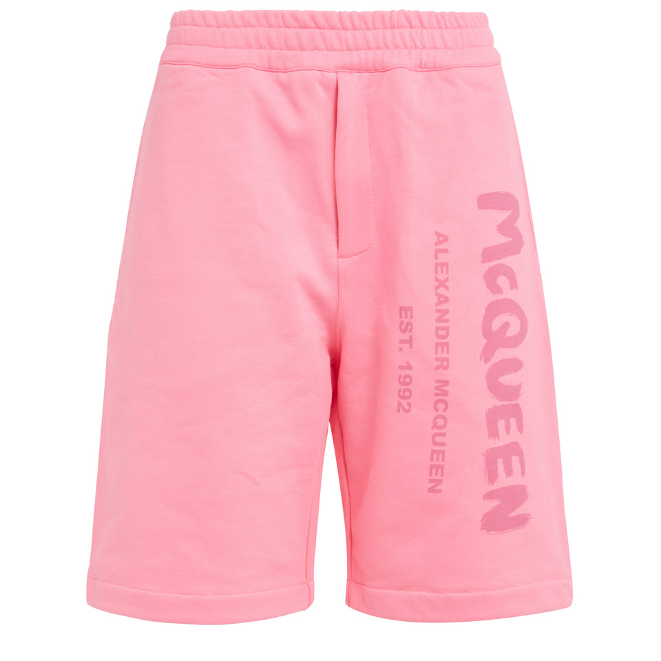 Pink cotton shorts