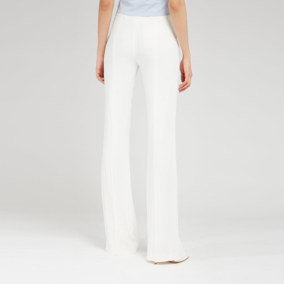 Pantalone in crèpe bianco