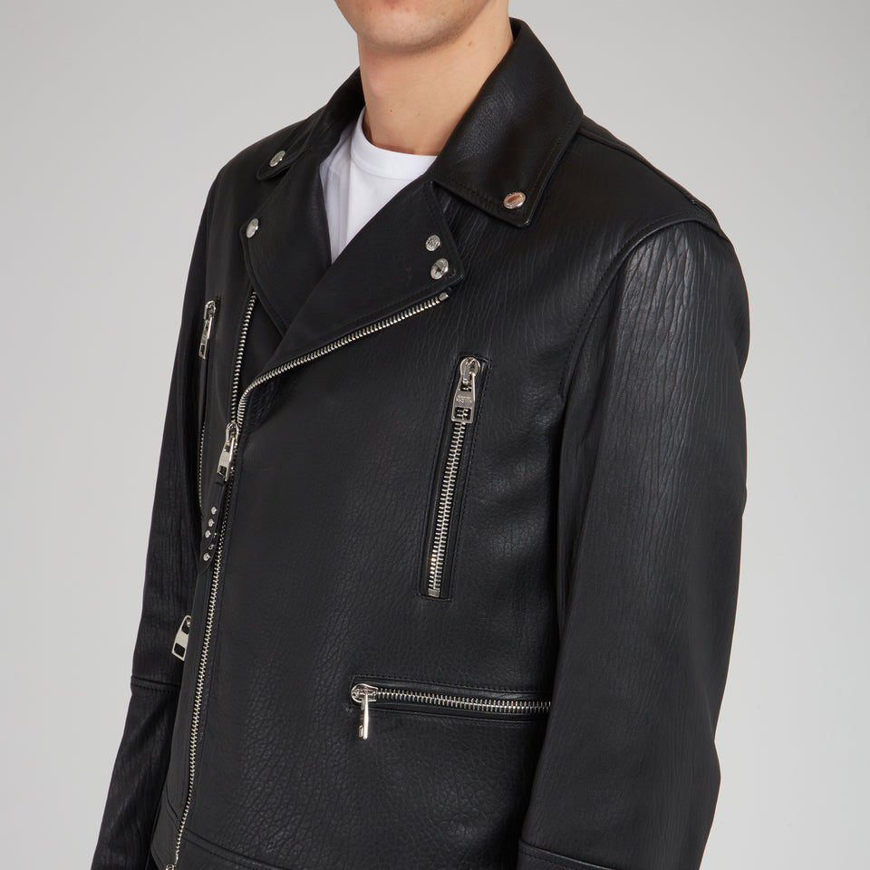 Black Leather Biker Jacket