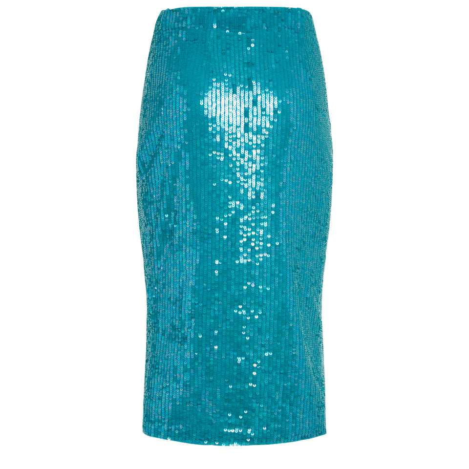 Light blue fabric "Gleam" skirt