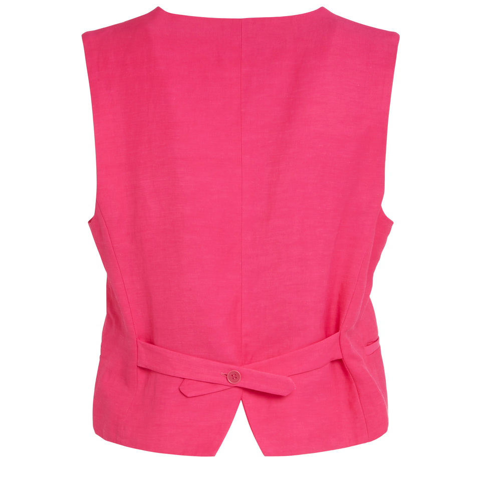 Fuchsia cotton vest