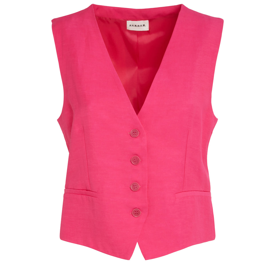 Fuchsia cotton vest