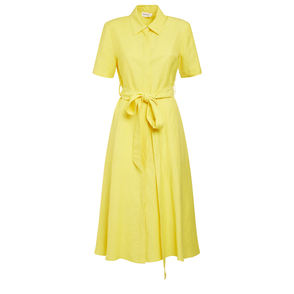 ''Raisa'' dress in yellow fabric