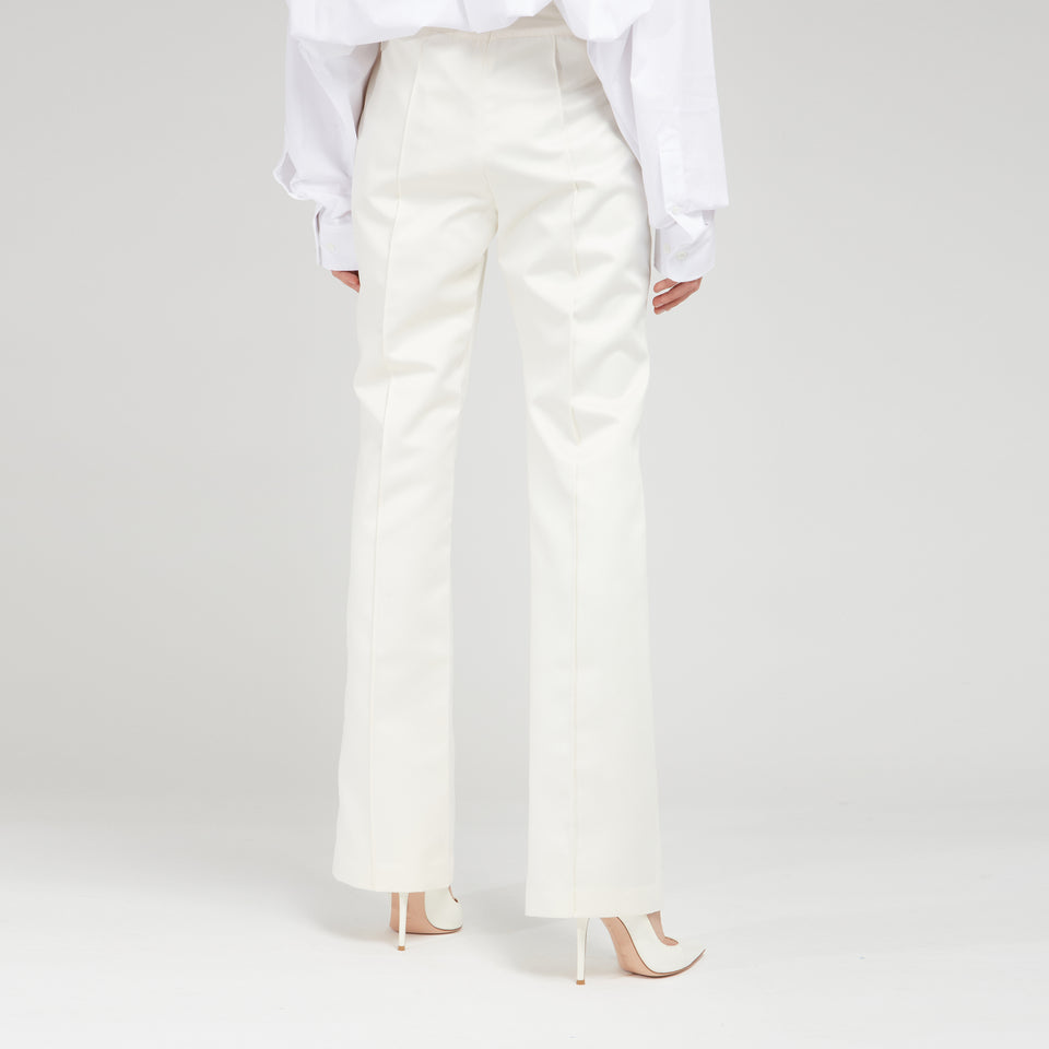 Pantalone in tessuto bianco