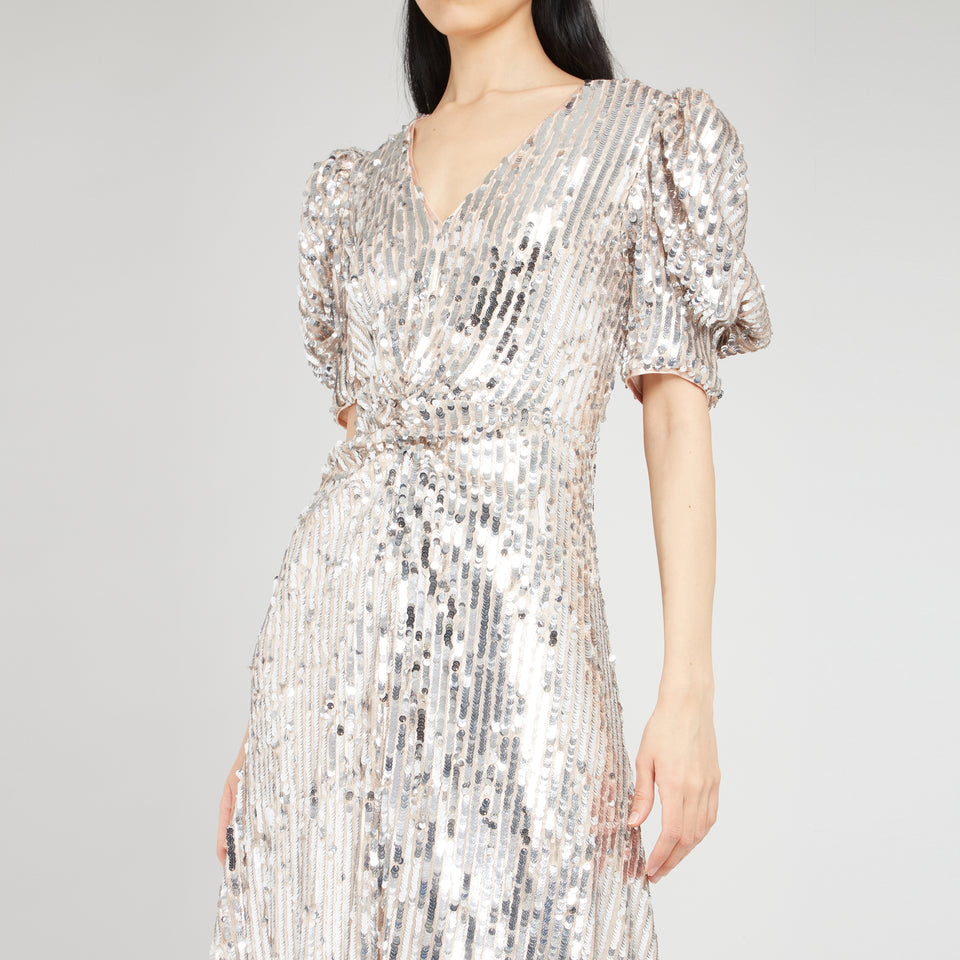 Silver sequin "Sierina" dress